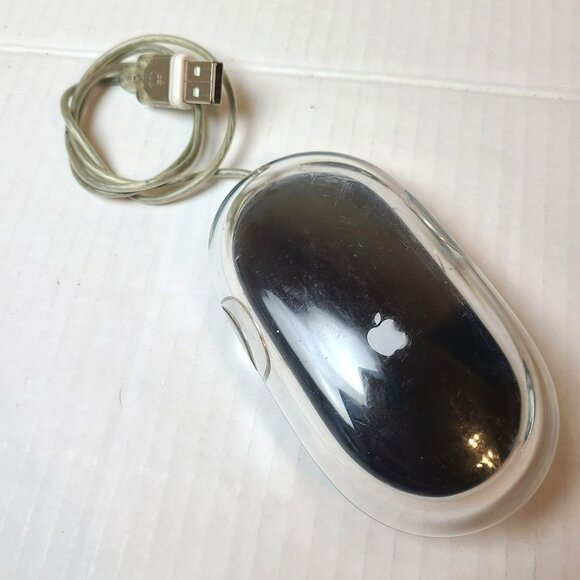 Apple Pro Mouse M5769 - Optical USB Black With Clear Shell iMac Mouse - Picture 1 of 5